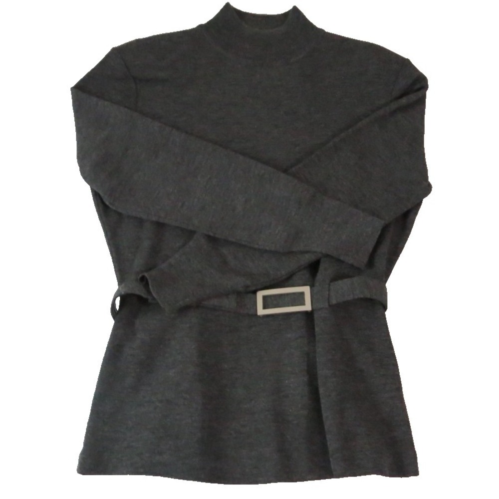 Vintage Jones New York Wool Blend Made in Hong Kong Tunic Belted Women's Size M